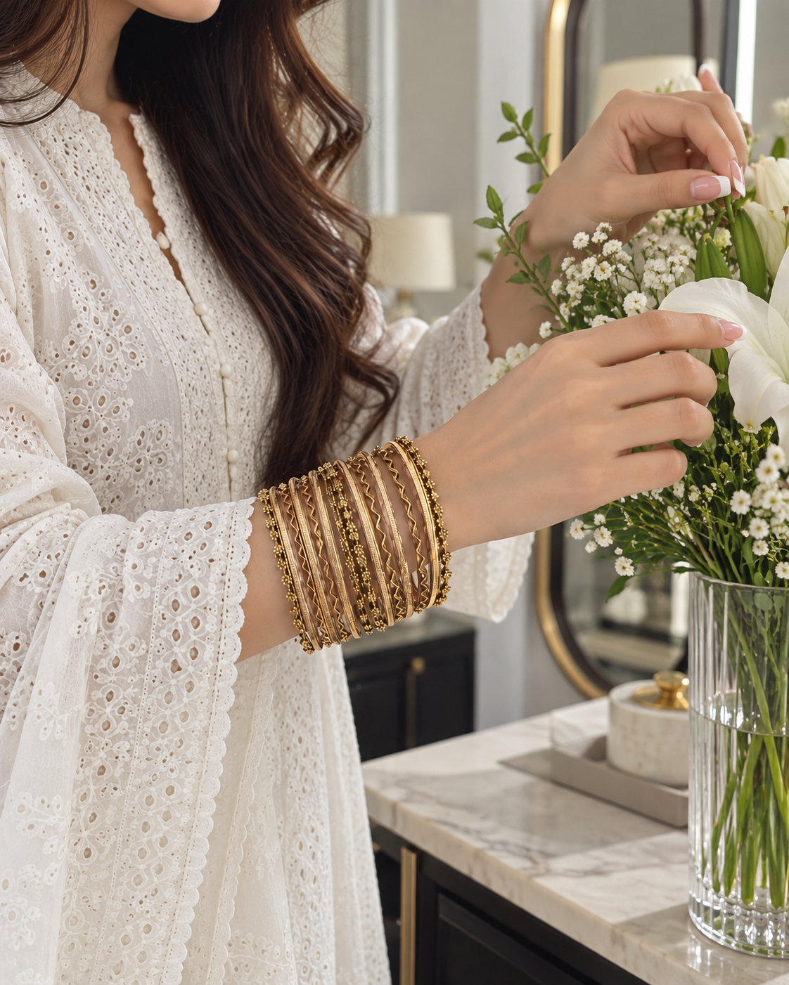 Gold thin delicate set (ss-30)