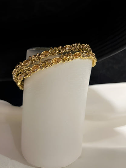 Crystal Glow Elegance Bangles (ST-01)