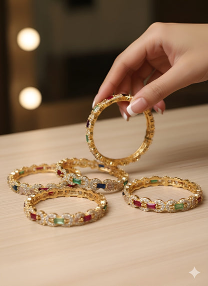 Bold Shine Bangles (ST-10)