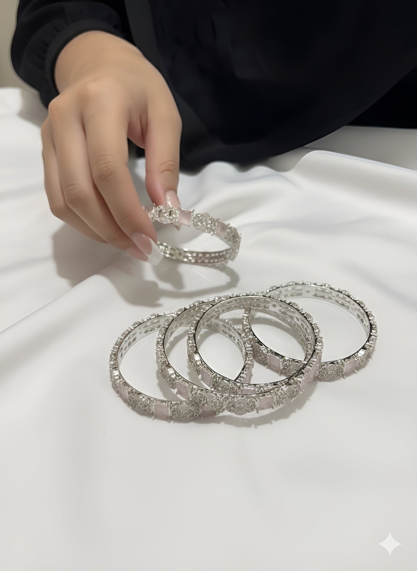 Crystal Charm Bangles (ST-09)