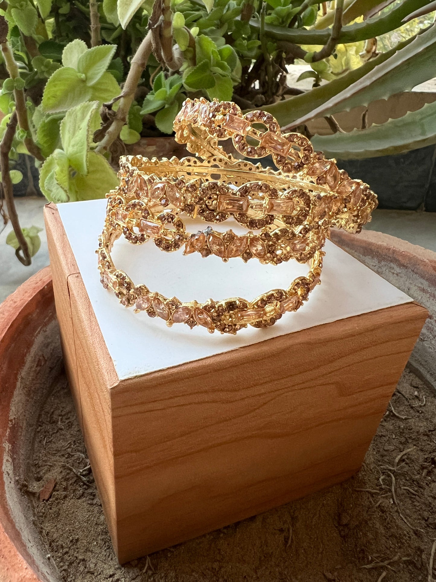 Ruby Royale Bangles (ST-23)