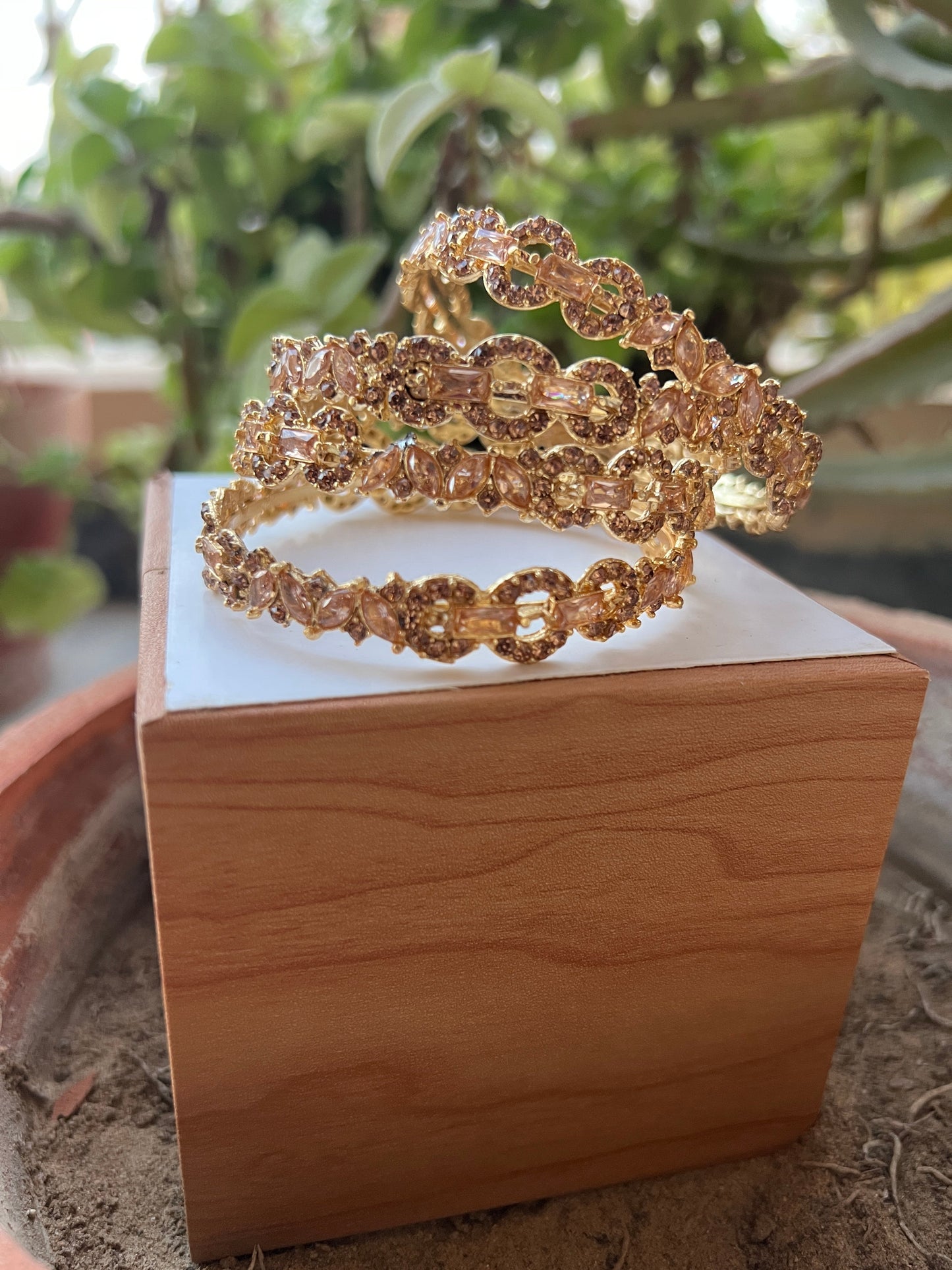 Ruby Royale Bangles (ST-23)